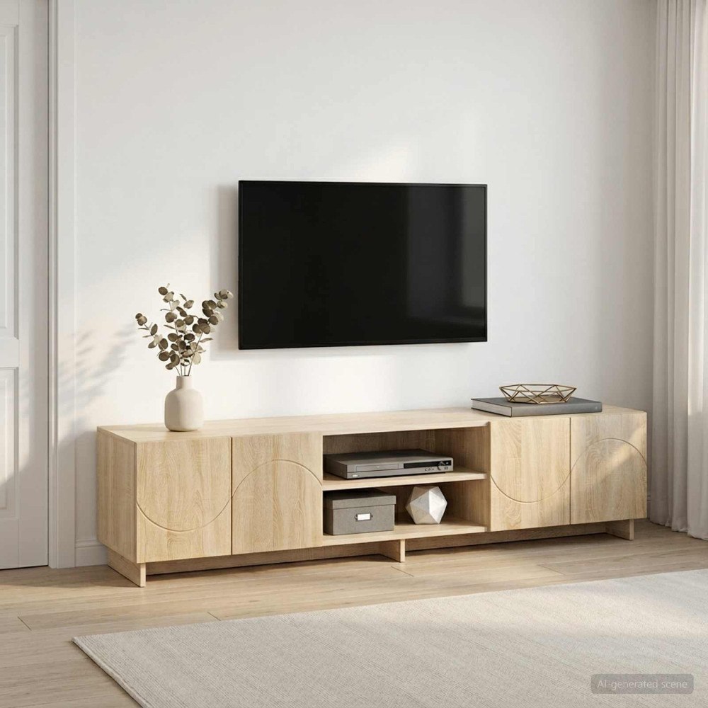 vidaXL TV-bänk 180 x 34,5 x 40 cm Sonoma-ek Konstruerat trä