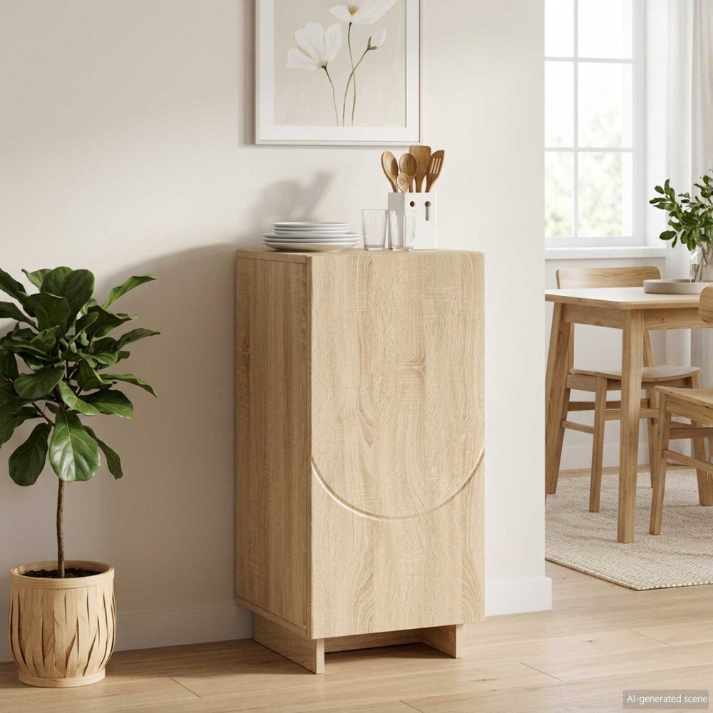 vidaXL Skänk Sonoma-ek 33,5 x 34,5 x 75 cm Konstruerat trä