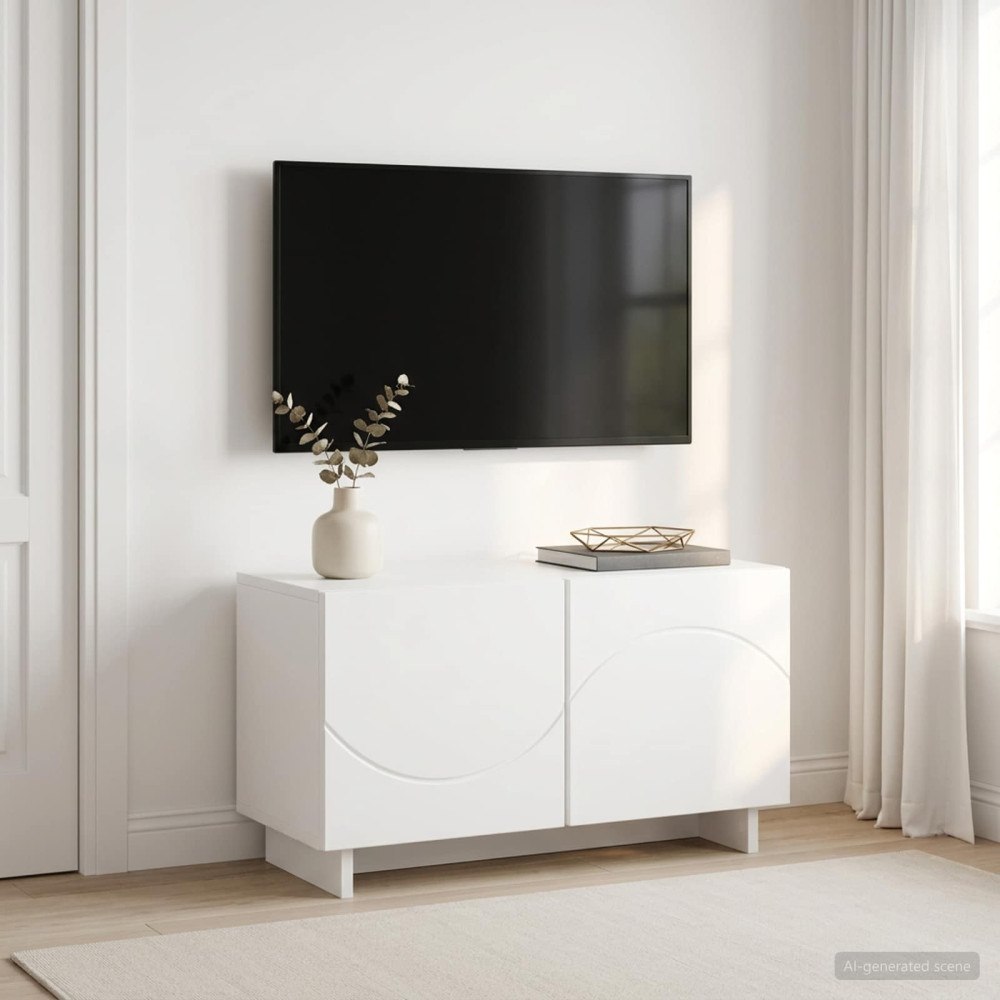 vidaXL TV-bänk 60 x 34.5 x 40 cm Vit Konstruerat trä