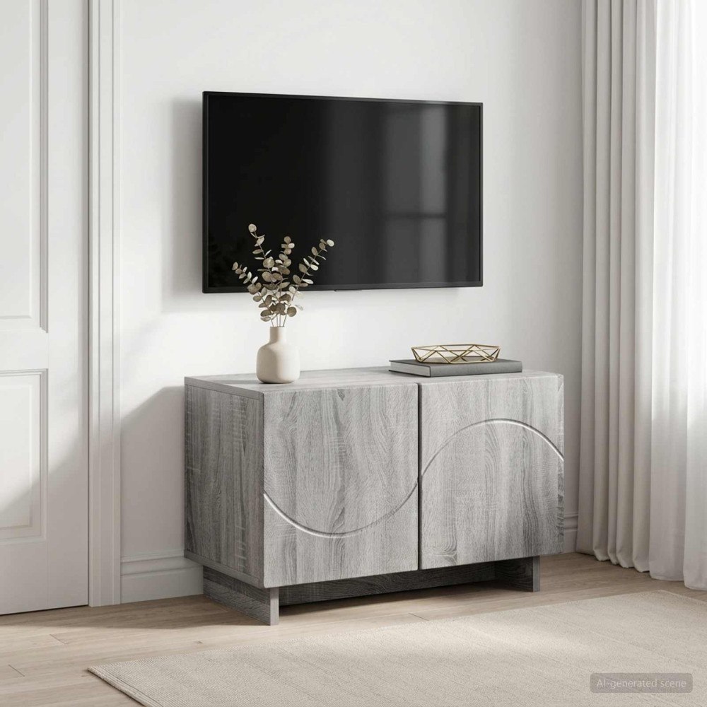 vidaXL TV-bänk 60 x 34.5 x 40 cm Grå Sonoma Konstruerat trä