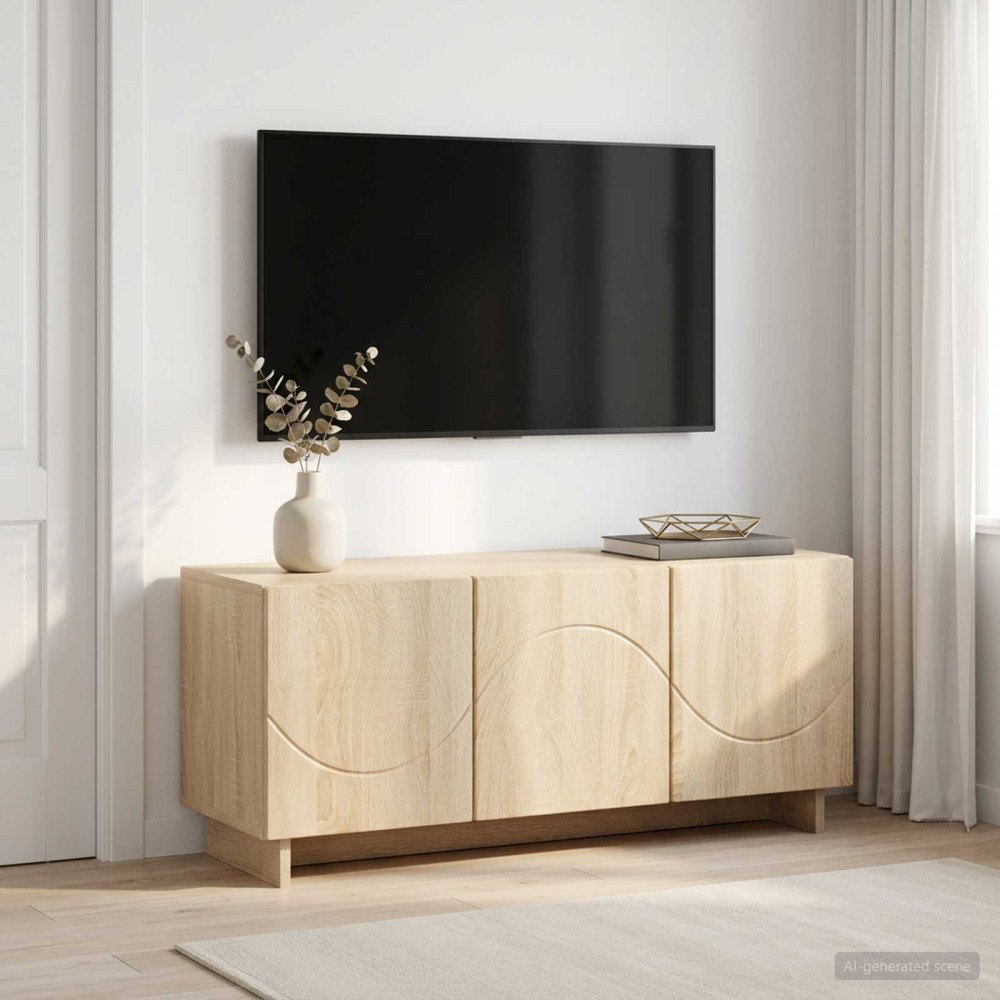 vidaXL TV-bänk 90 x 34.5 x 40 cm Sonoma-ek Konstruerat trä