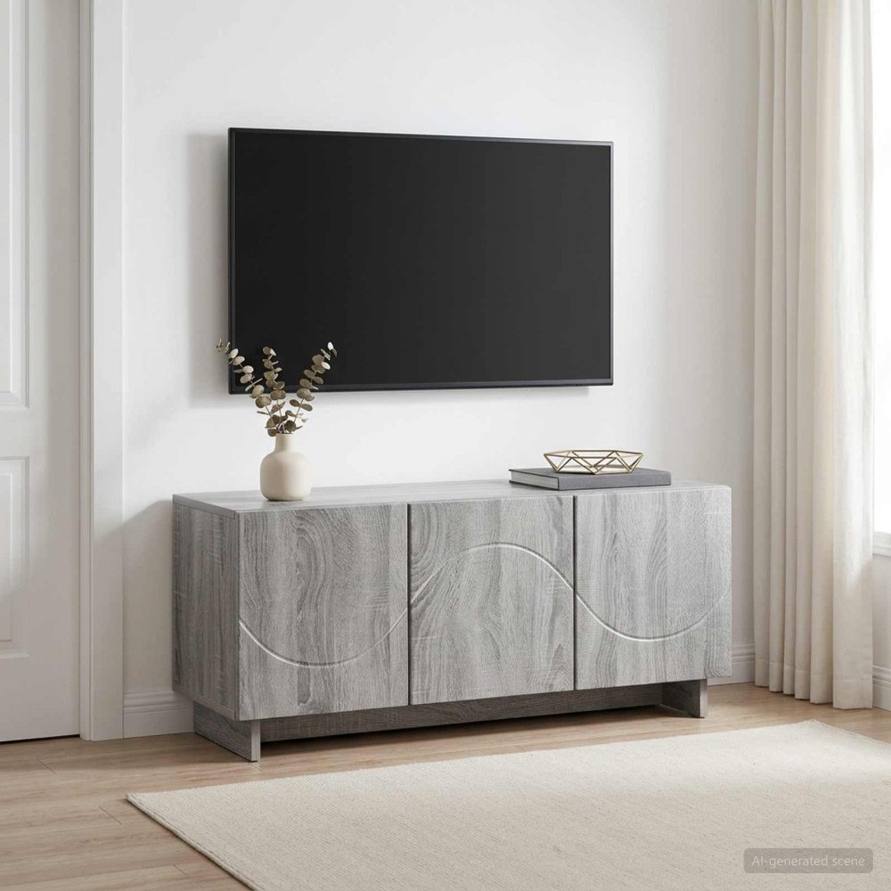 vidaXL TV-bänk 90 x 34.5 x 40 cm Grå Sonoma Konstruerat trä