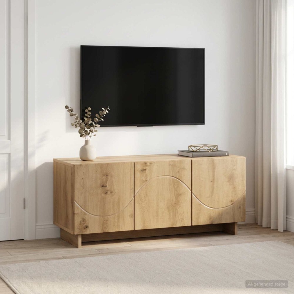 vidaXL TV-bänk 90 x 34.5 x 40 cm Artisan-ek Konstruerat trä