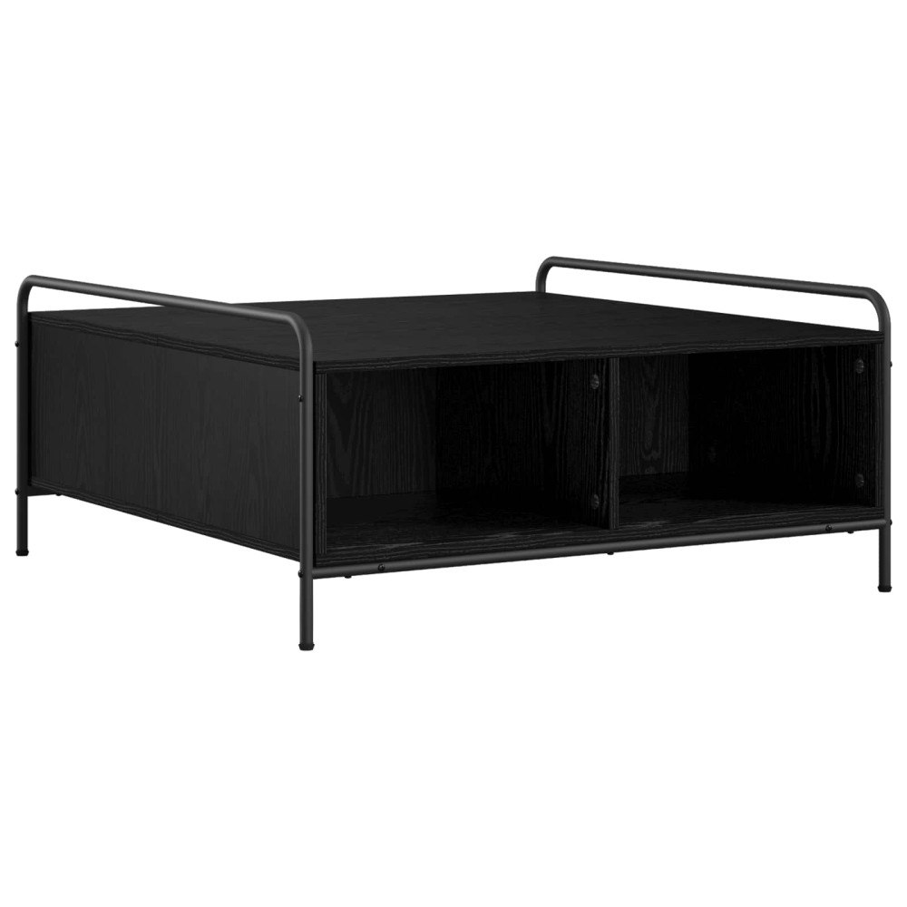 vidaXL Kaffeebord Svart ek 90 x 90 x 41 cm Konstruerat trä