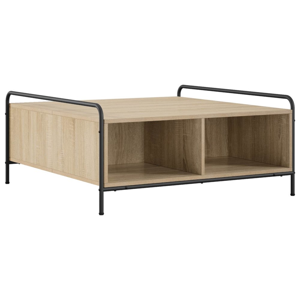 vidaXL Kaffeebord Sonoma-ek 90 x 90 x 41 cm Konstruerat trä