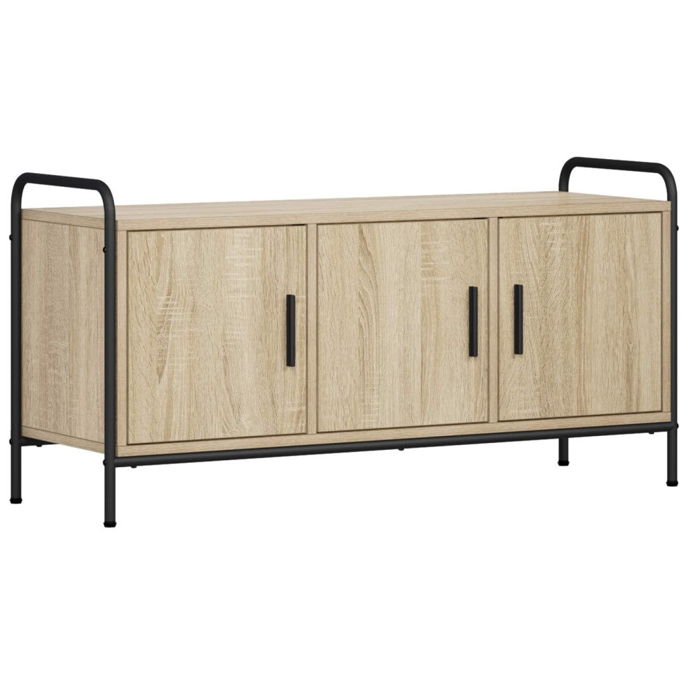 vidaXL TV-skåp 79,5 x 33 x 50 cm Sonoma-ek Konstruerat trä