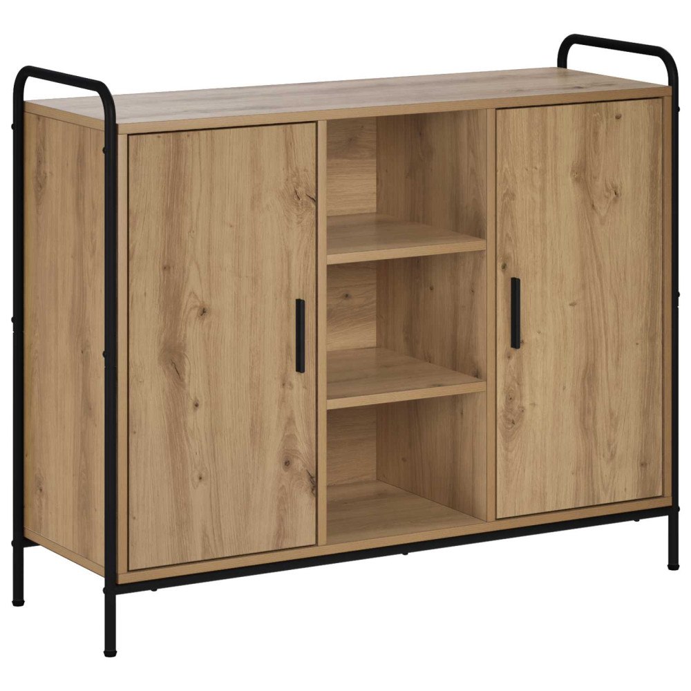 vidaXL Sideboard Artisan-ek 97 x 33 x 81 cm Konstruerat trä
