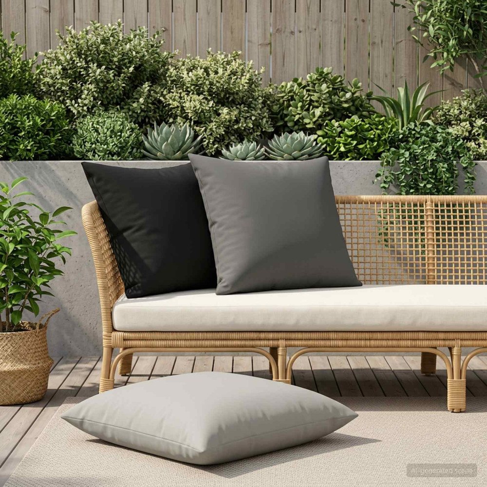 vidaXL Kuddöverdrag 2 st HEERLEN Grå 80 x 80 cm Polyester