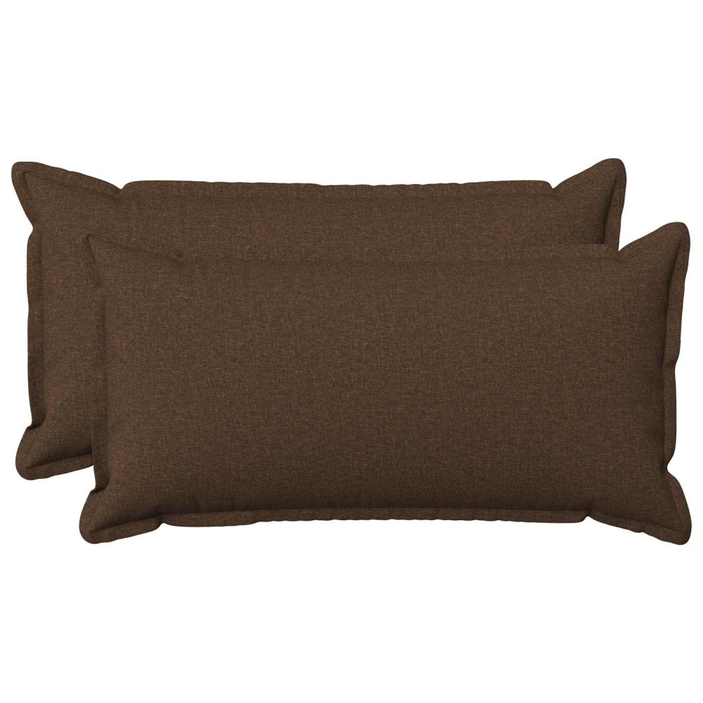 vidaXL Kudde med kudde HOUTEN 2 st Brun Faux Linne