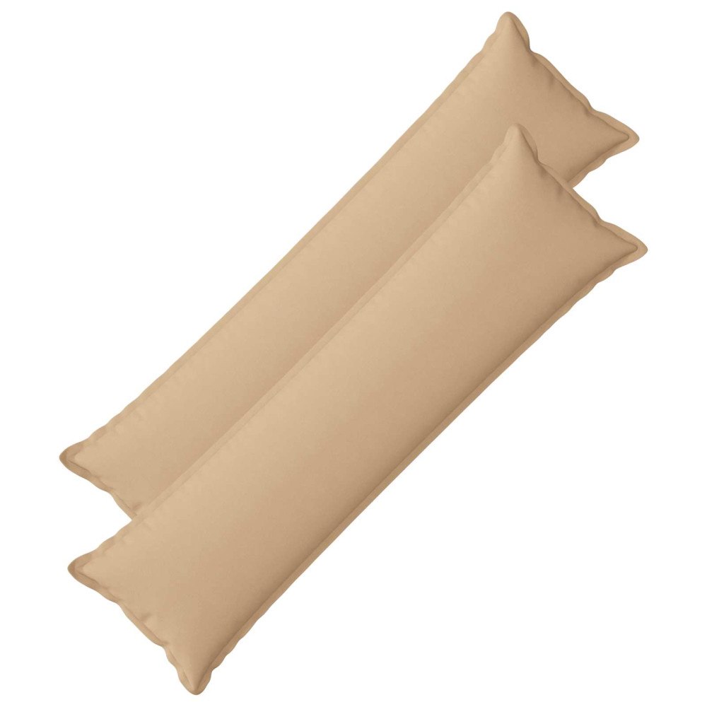 vidaXL Kudde med kudde HOUTEN 2 st Gräddvit Faux Linne