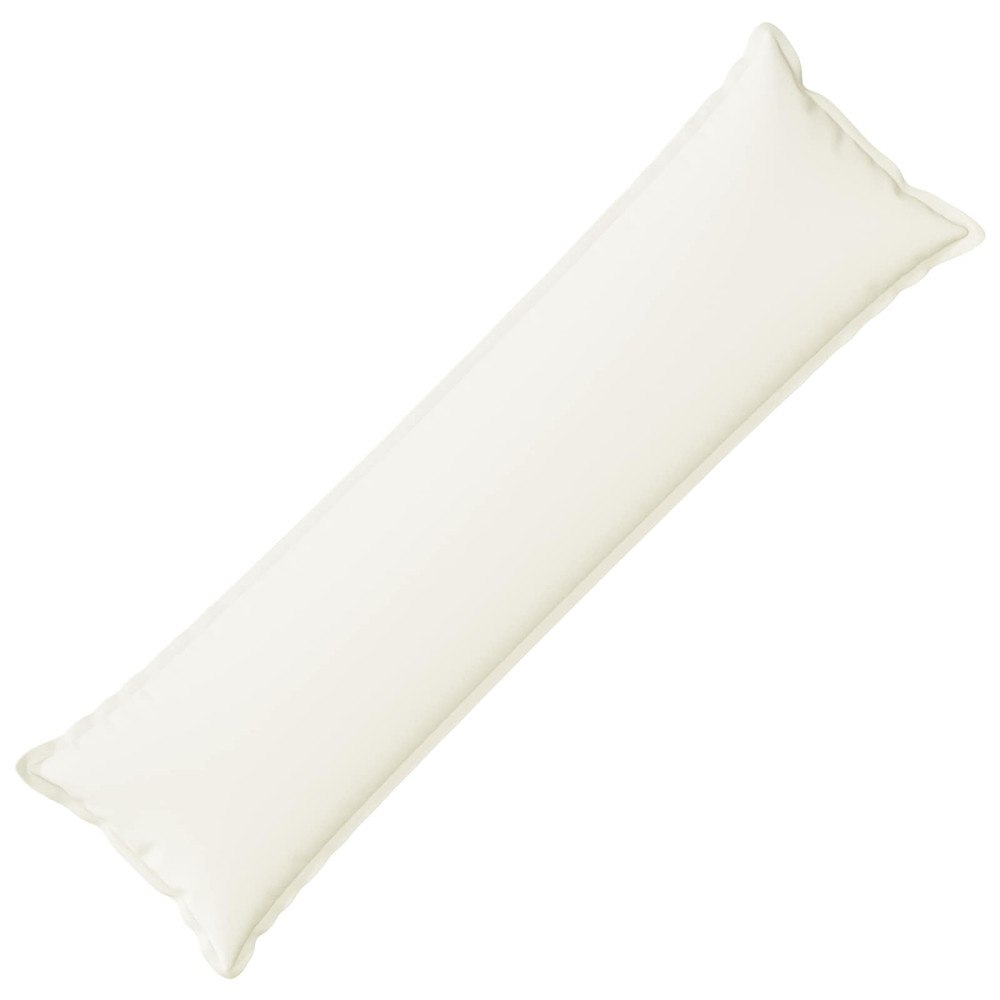 vidaXL Kudde med kudde HOUTEN Vit 40 x 145 cm Faux Linne