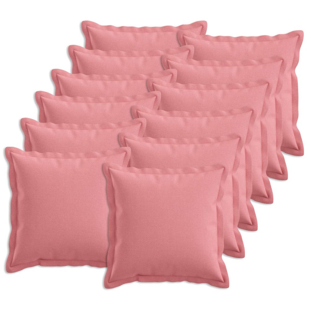 vidaXL Kudde med kudde HOUTEN 12 st Rosa Faux Linne