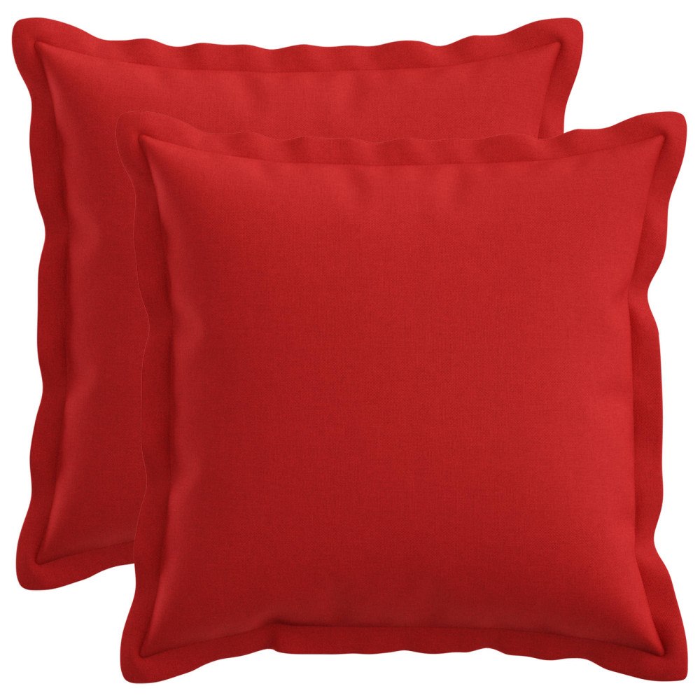 vidaXL Kudde med kudde HOUTEN 2 st Röd Faux Linne