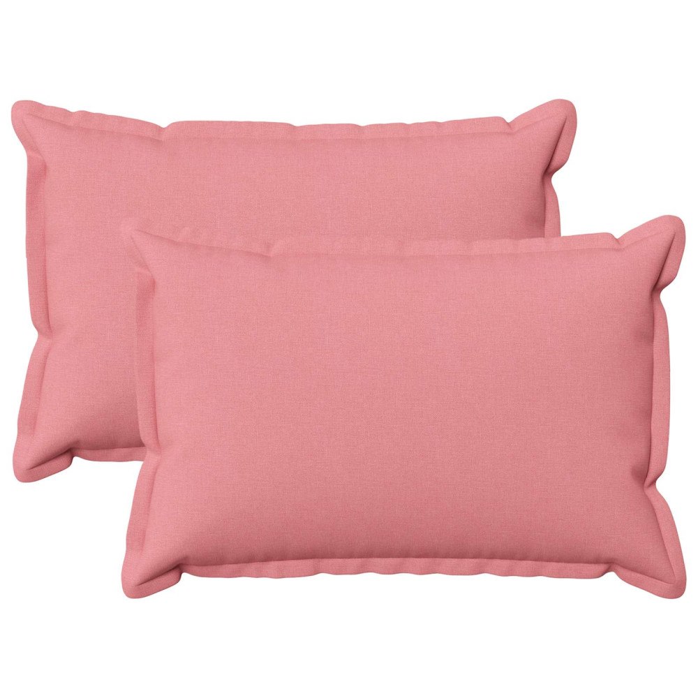 vidaXL Kudde med kudde HOUTEN 2 st Rosa Faux Linne