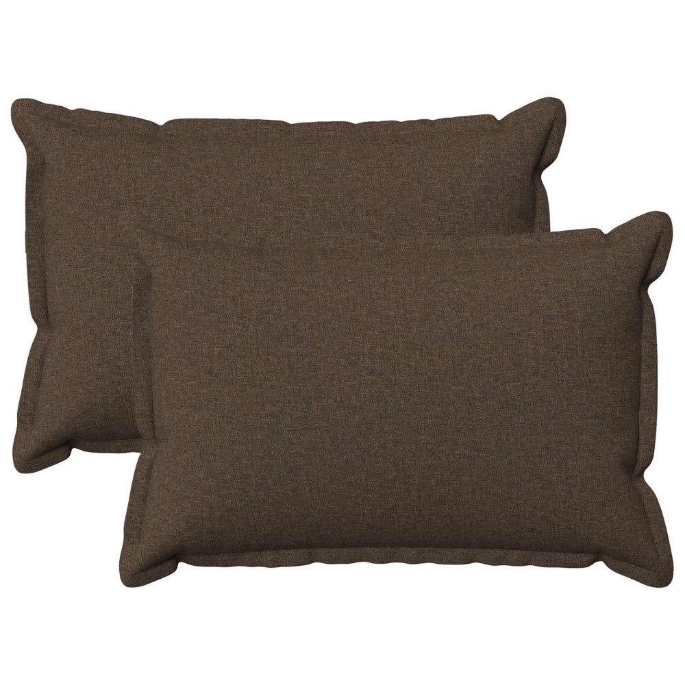 vidaXL Kudde med kudde HOUTEN 2 st Taupe Faux Linne