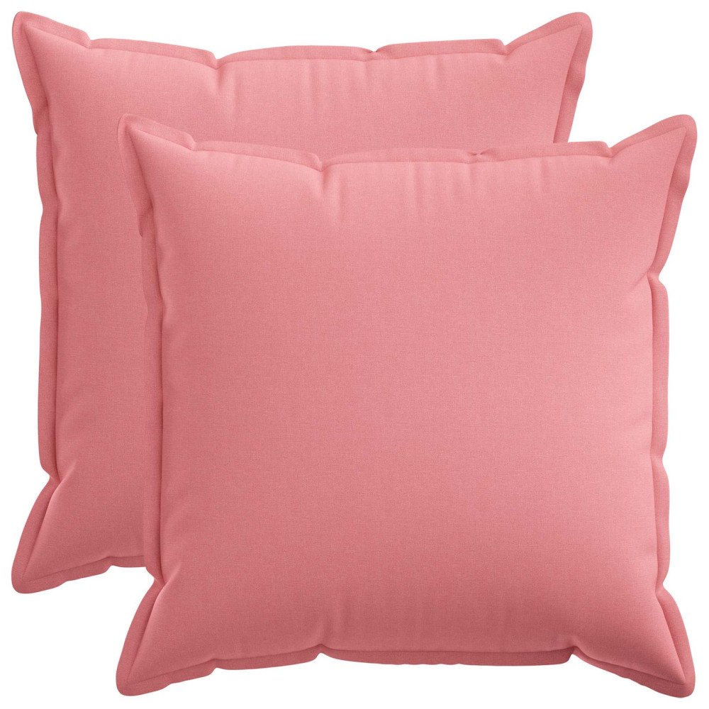 vidaXL Kudde med kudde HOUTEN 2 st Rosa Faux Linne
