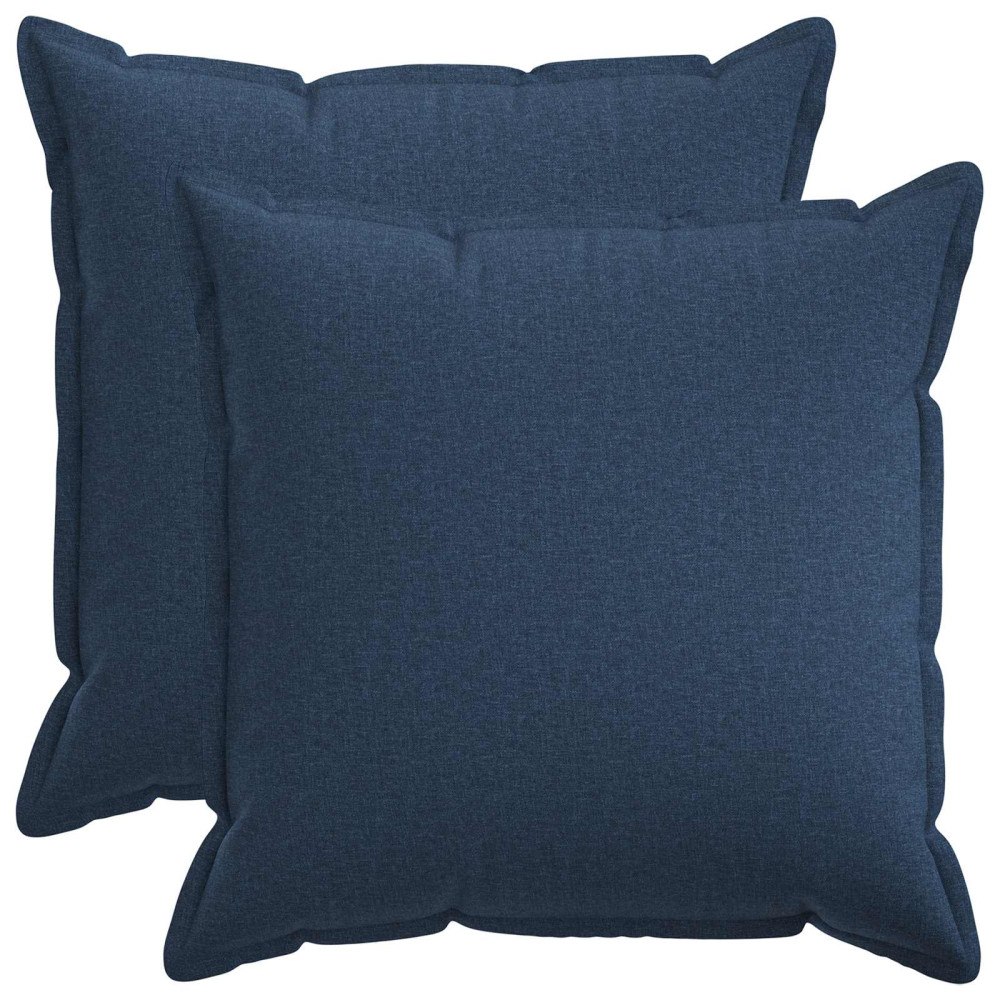vidaXL Kudde med kudde HOUTEN 2 st Blå Faux Linne