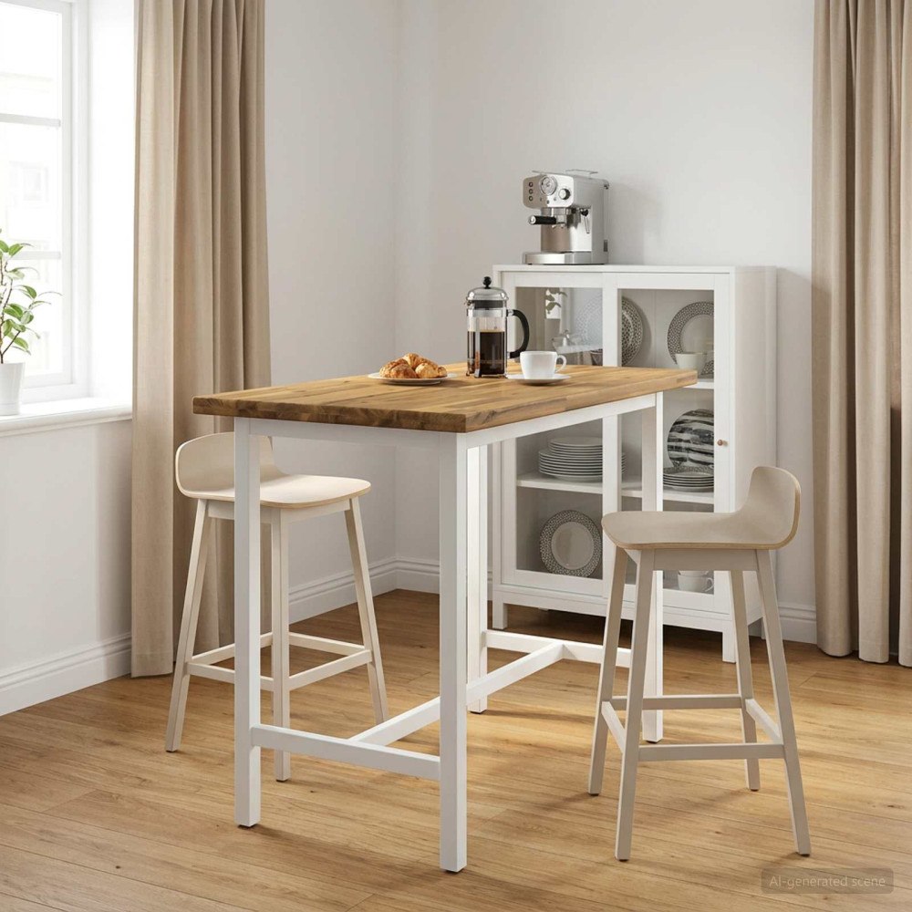 vidaXL Rektangulärt Bordsskiva 100 x 50 x 3,5 cm Rektangulär Vit
