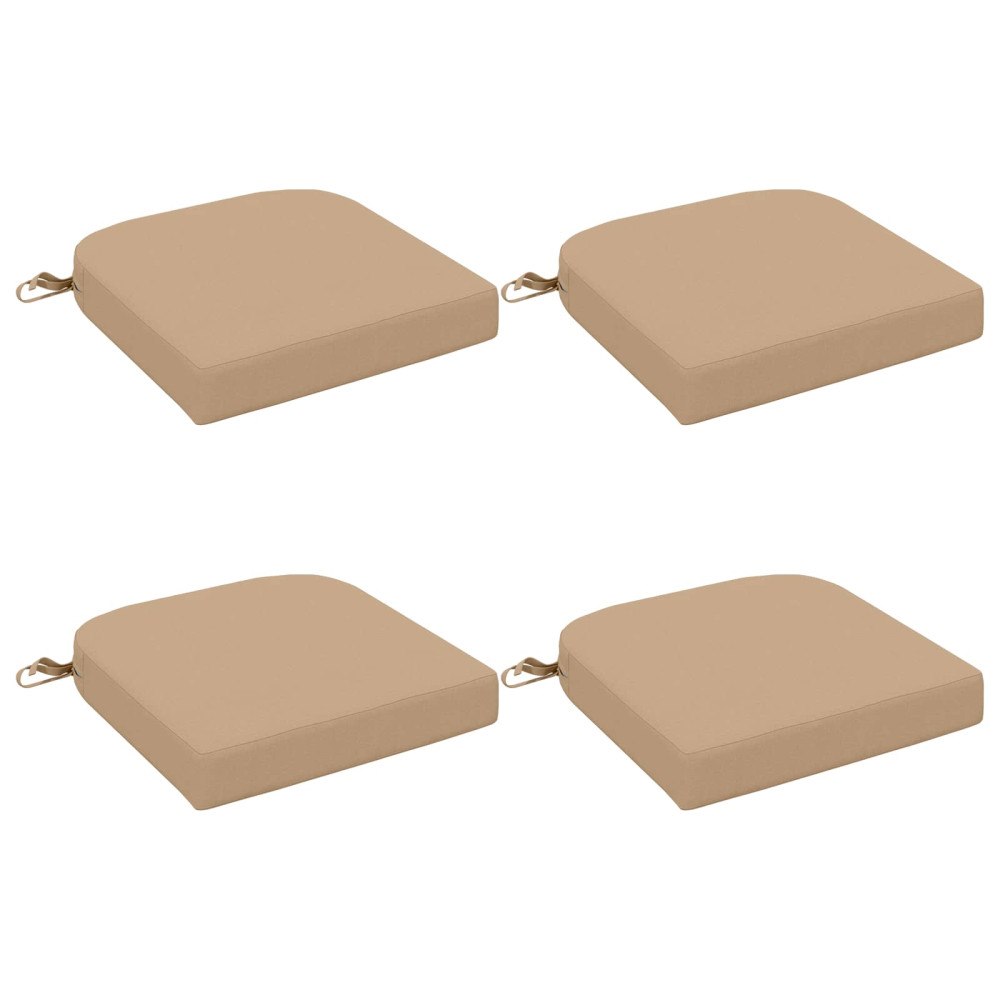 vidaXL 4-delade Sittkuddar SOEST 4 st 100% Polyester Sand