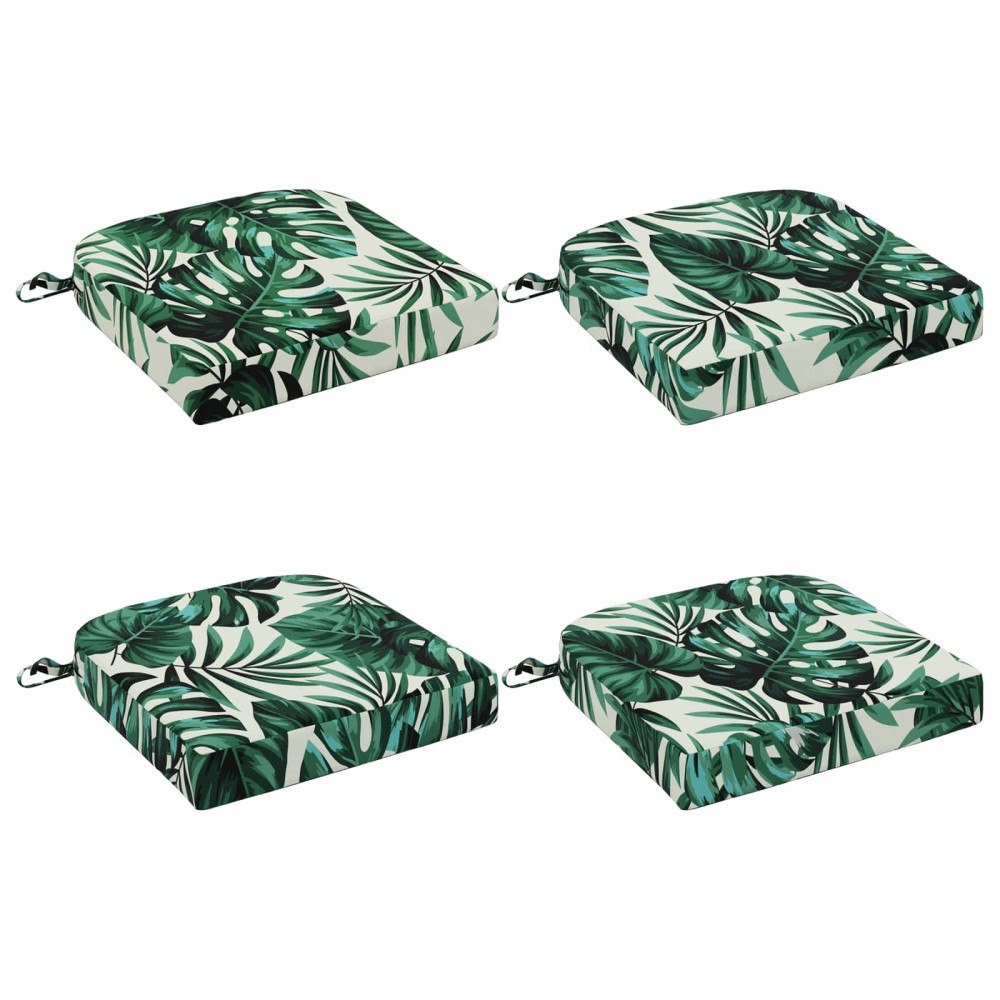 vidaXL 4-delade Sittkuddar SOEST 4 st 100% Polyester Bladmönster