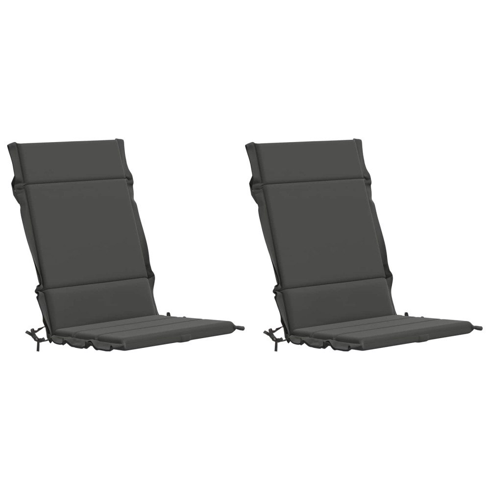 vidaXL 2-delade Höga Ryggstolsdynor GEMERT 2 st 100% Polyester