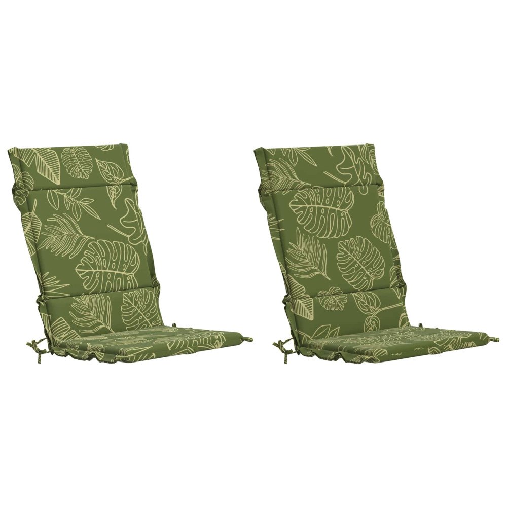 vidaXL 2-delade Höga Ryggstolsdynor GEMERT 2 st 100% Polyester