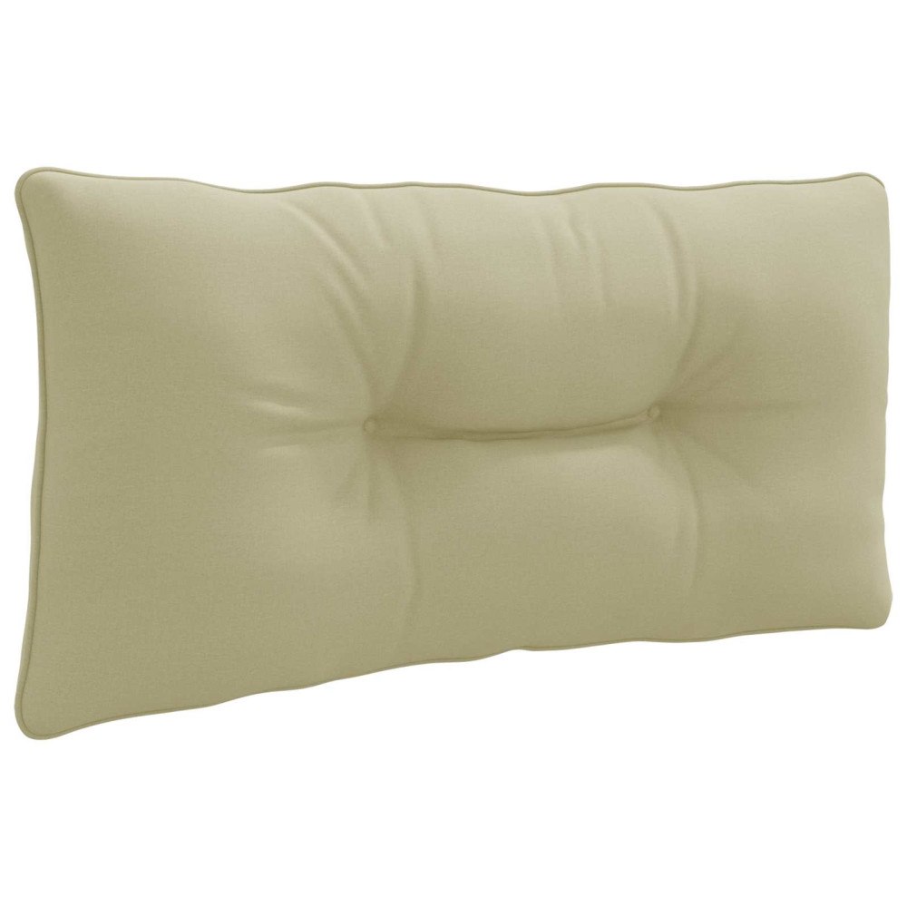 vidaXL Ryggkudde PUTTEN 100% Polyester Ljusgrön 70 x 40 x 10 cm