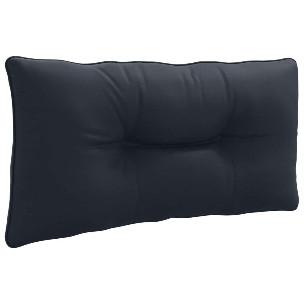 vidaXL Ryggkudde PUTTEN 100% Polyester Mörkblå 70 x 40 x 10 cm