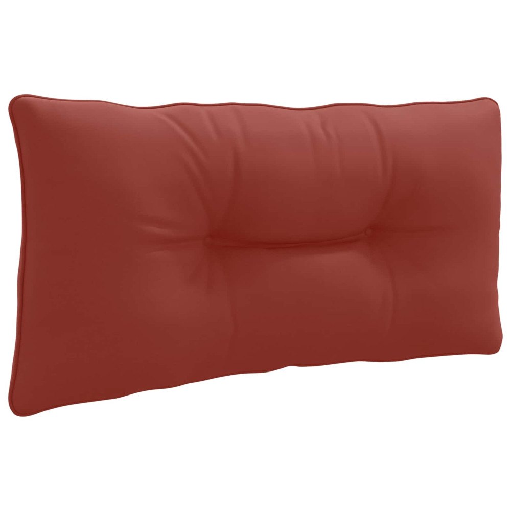 vidaXL Ryggkudde PUTTEN 100% Polyester Röd 70 x 40 x 10 cm
