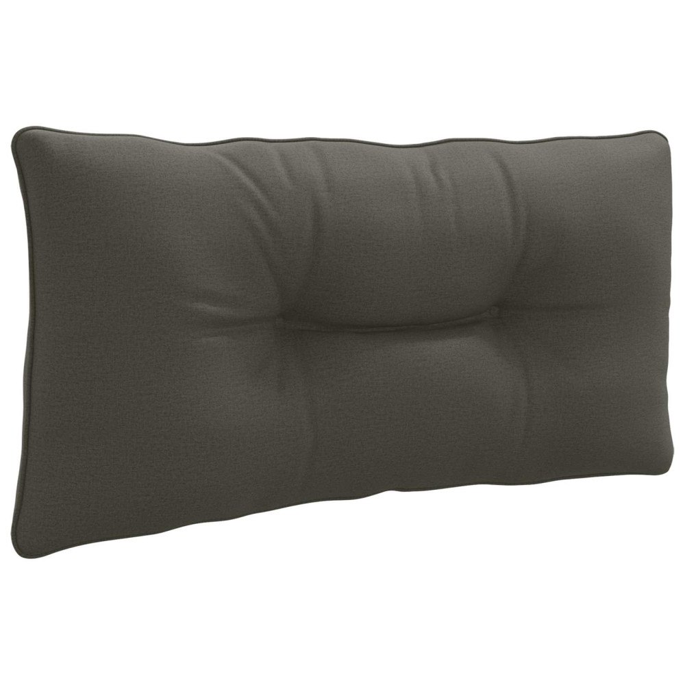 vidaXL Ryggkudde PUTTEN 100% Polyester Antracit 70 x 40 x 10 cm