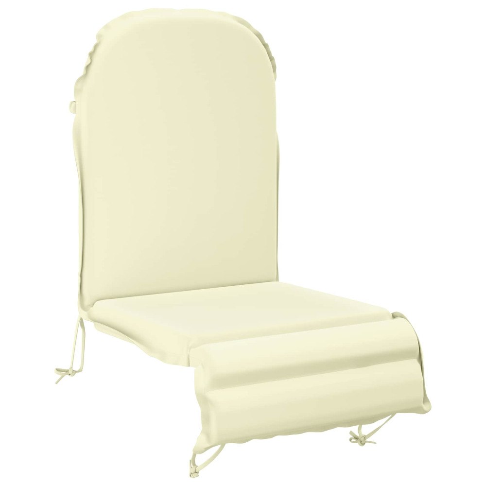 vidaXL Solsängkudde GEMERT 100% Polyester Gräddvit 55 x 135 x 6 cm