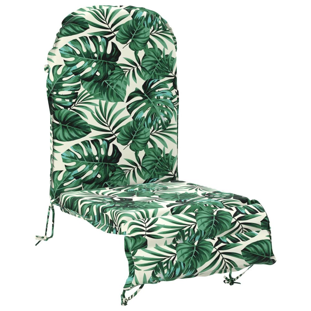 vidaXL Solsängkudde GEMERT 100% Polyester Bladmönster 55 x 135 x 6 cm