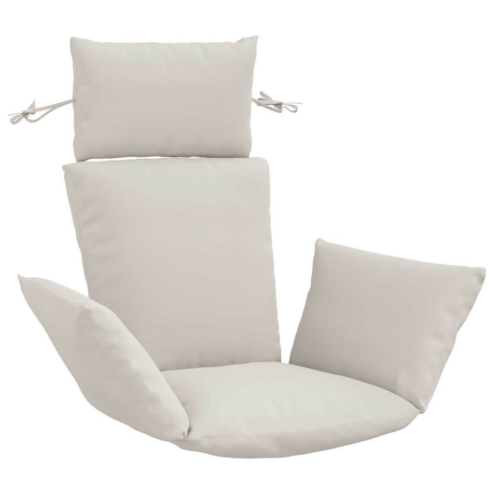 vidaXL Adirondack Kudde PUTTEN 100% Polyester Vit 60 x 145 x 10 cm
