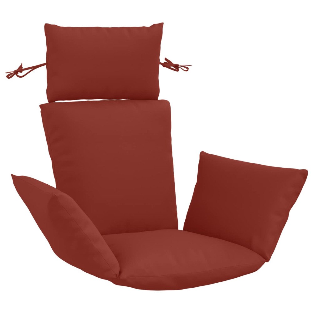 vidaXL Adirondack Kudde PUTTEN 100% Polyester Röd 60 x 145 x 10 cm