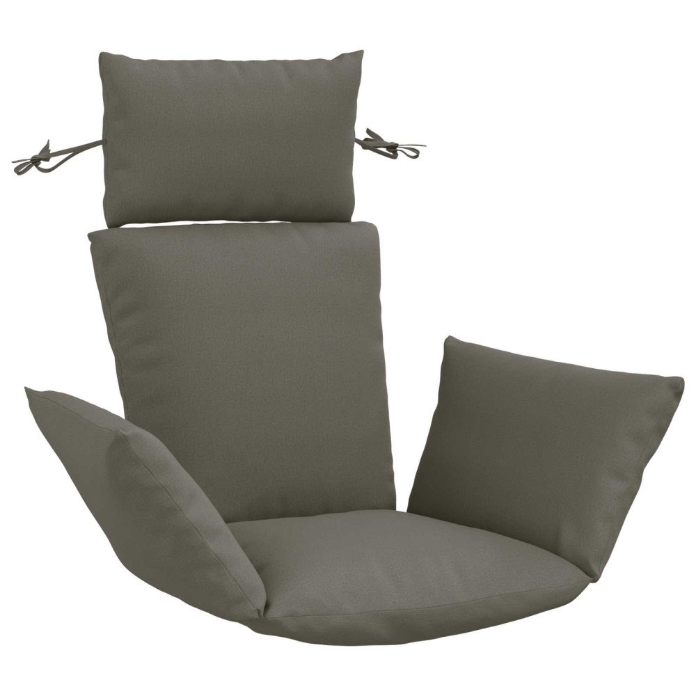 vidaXL Adirondack Kudde PUTTEN 100% Polyester Grå 60 x 145 x 10 cm