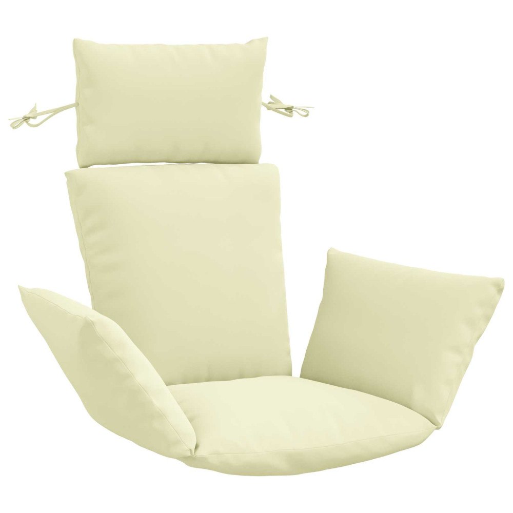 vidaXL Adirondack Kudde PUTTEN 100% Polyester Gräddvit