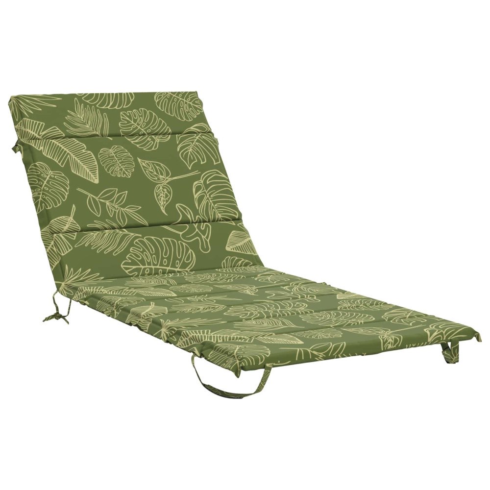 vidaXL Solstol Kudde GEMERT 100% Polyester Bladdesign 200 x 80 x 3 cm
