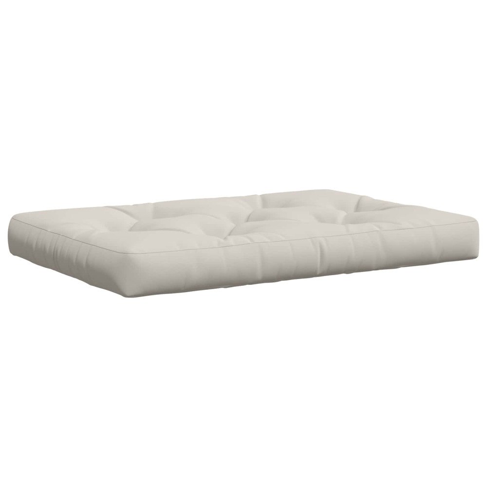 vidaXL Pallkudd VIANEN 100% Polyester Vit 120 x 80 x 12 cm