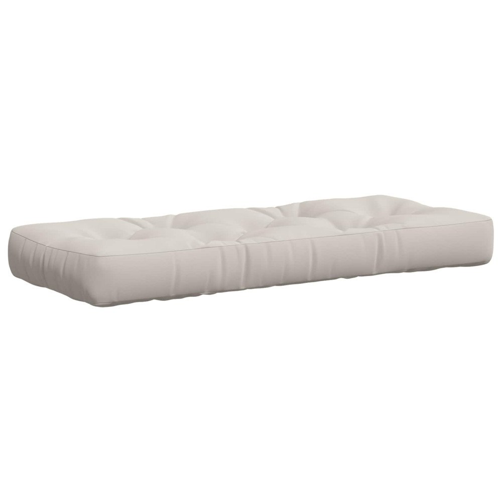 vidaXL Pallkudd VIANEN 100% Polyester Vit 120 x 50 x 12 cm