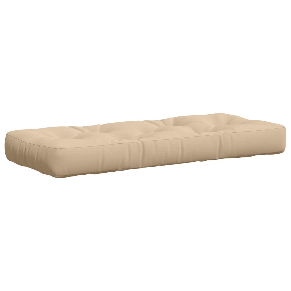 vidaXL Pallkudd VIANEN 100% Polyester Gräddvit 120 x 50 x 12 cm