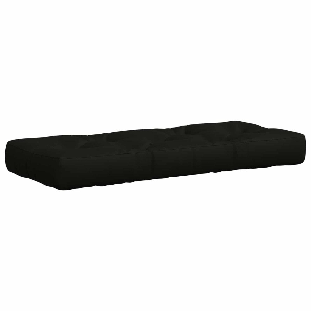 vidaXL Pallkudd VIANEN 100% Polyester Svart 120 x 40 x 12 cm