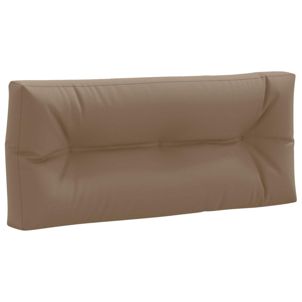 vidaXL Pallryggkudde VIANEN 100% Polyester Taupe 120 x 60 x 12 cm