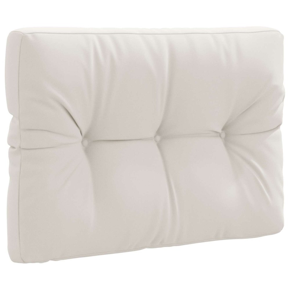 vidaXL Pallryggkudde VIANEN 100% Polyester Vit 70 x 40 x 12 cm