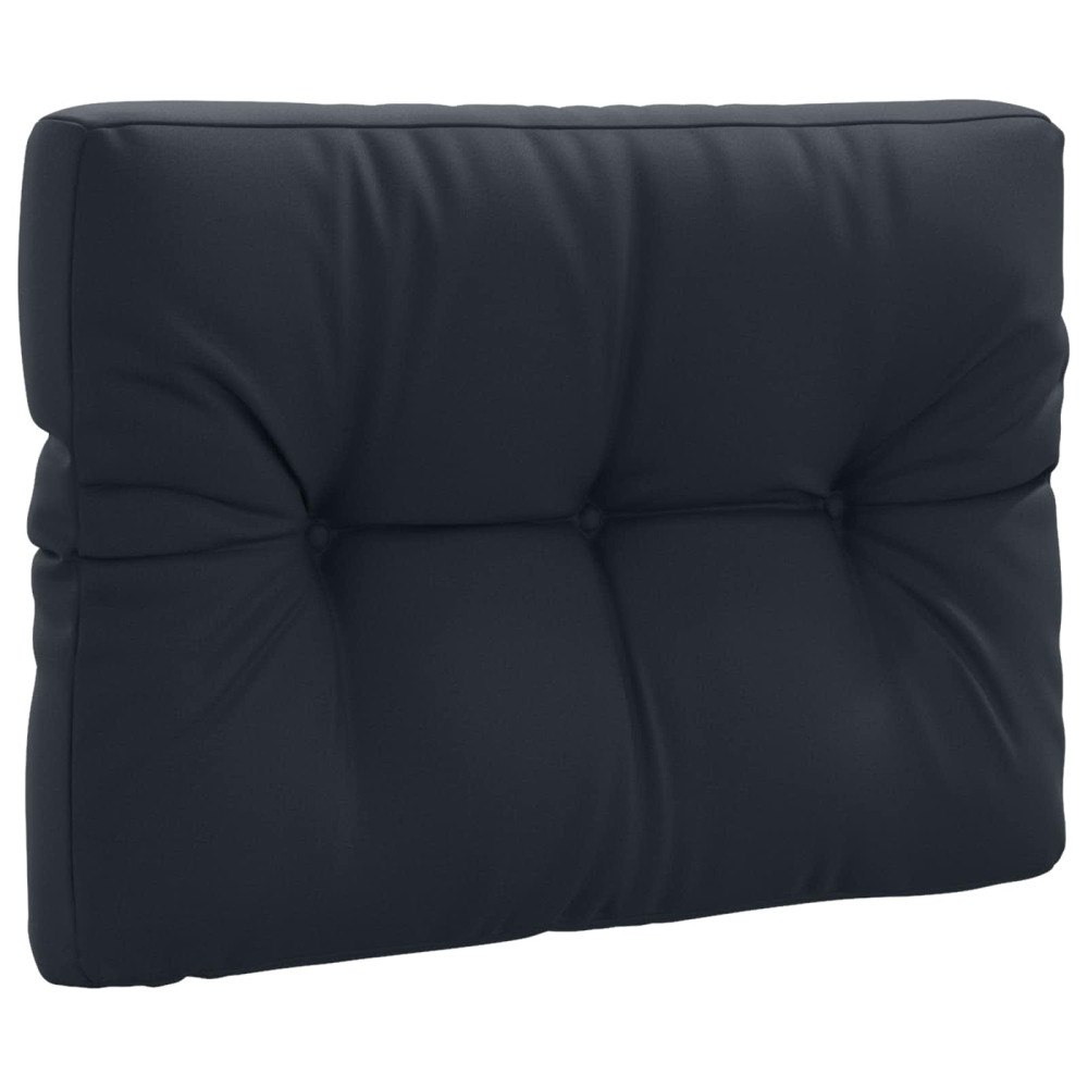 vidaXL Pallryggkudde VIANEN 100% Polyester Mörkblå 70 x 40 x 12 cm
