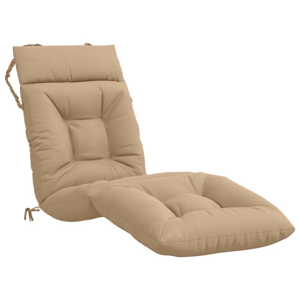 vidaXL Solstol Kudde VIANEN 100% Polyester Sand 200 x 60 x 8 cm