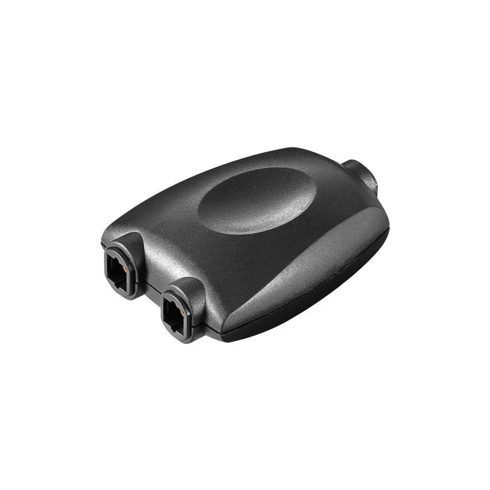 Goobay Toslink 1-to-2 digital/audio splitter, black, black