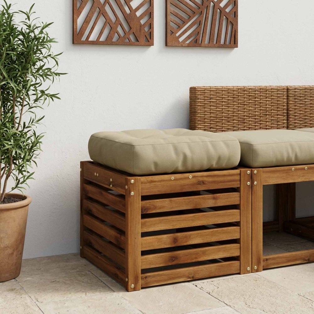 vidaXL 1-delad Sittdyna VIANEN 100% Polyester Ljusgrön 40 x 40 x 12 cm