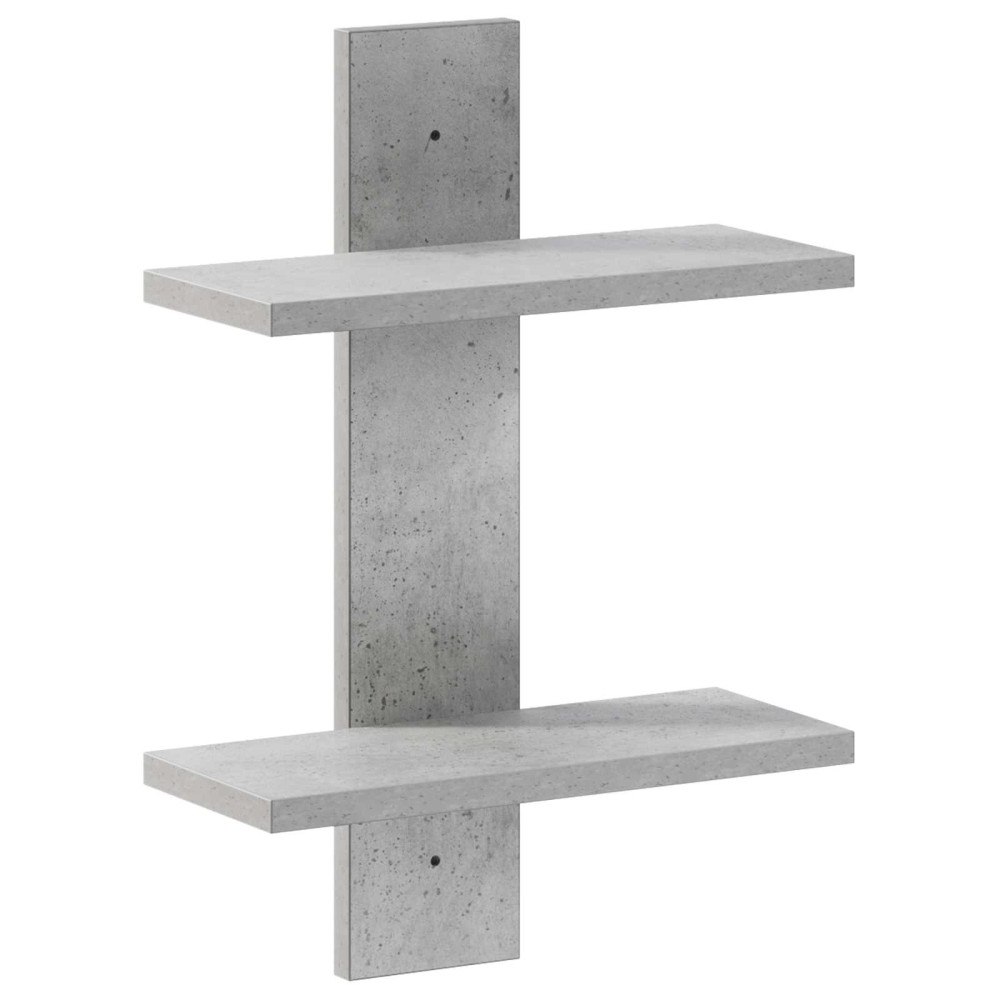 vidaXL Vägghylla Betonggrå 30 x 13,5 x 43 cm Konstruerat trä