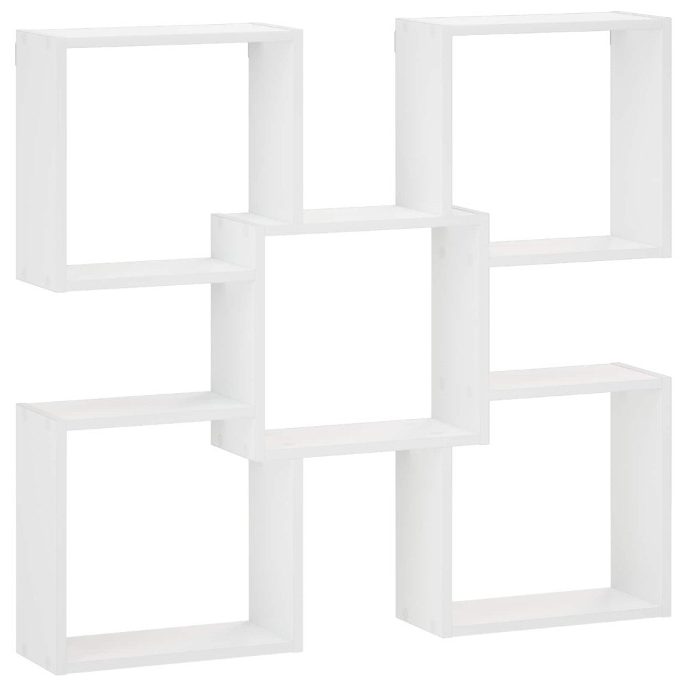 vidaXL Vägg hylla Vit 99,5 x 17 x 91 cm Konstruerat trä