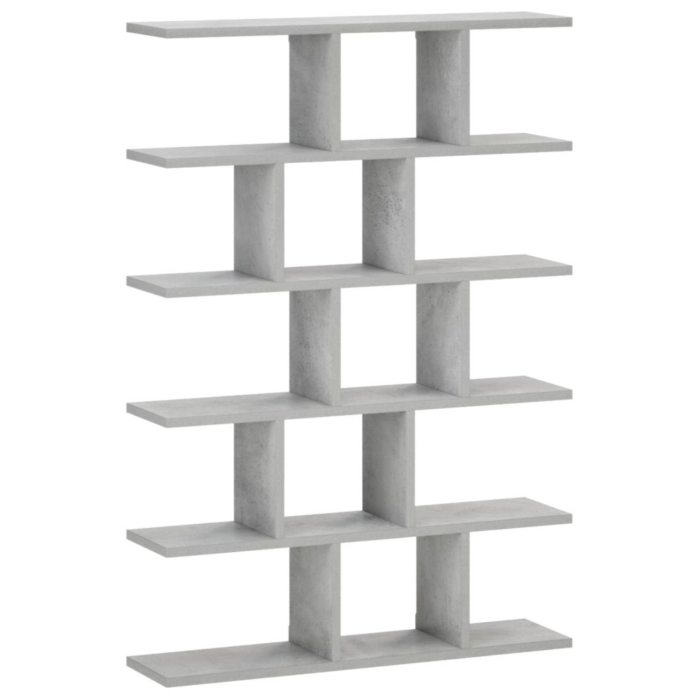 vidaXL Vägghylla Betonggrå 70 x 17 x 101 cm Konstträ